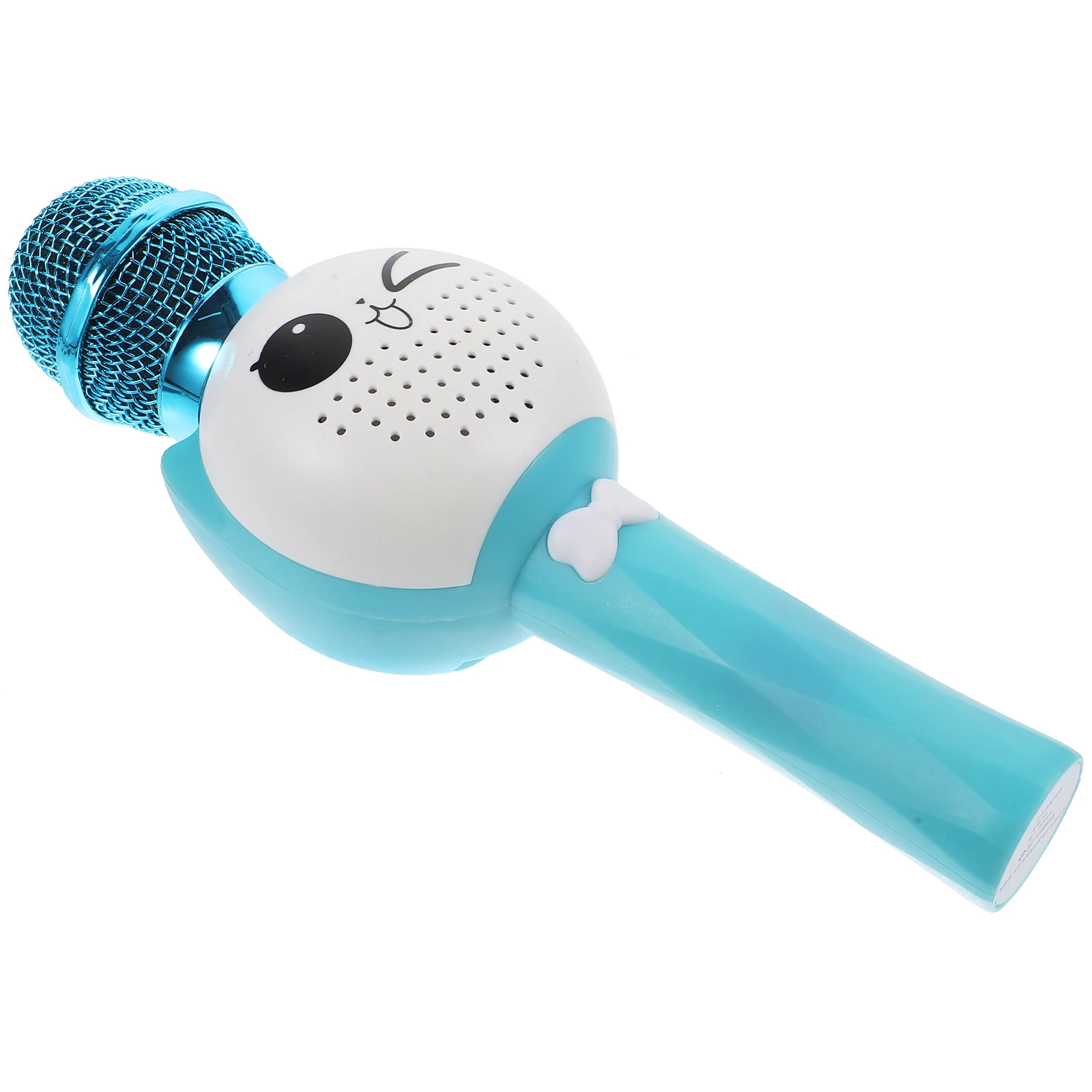 

Children K Microphone Singing Toy Karaoke Machine Mic Plaything Blue Color Premium ABS Safe Easy Grasp Fun