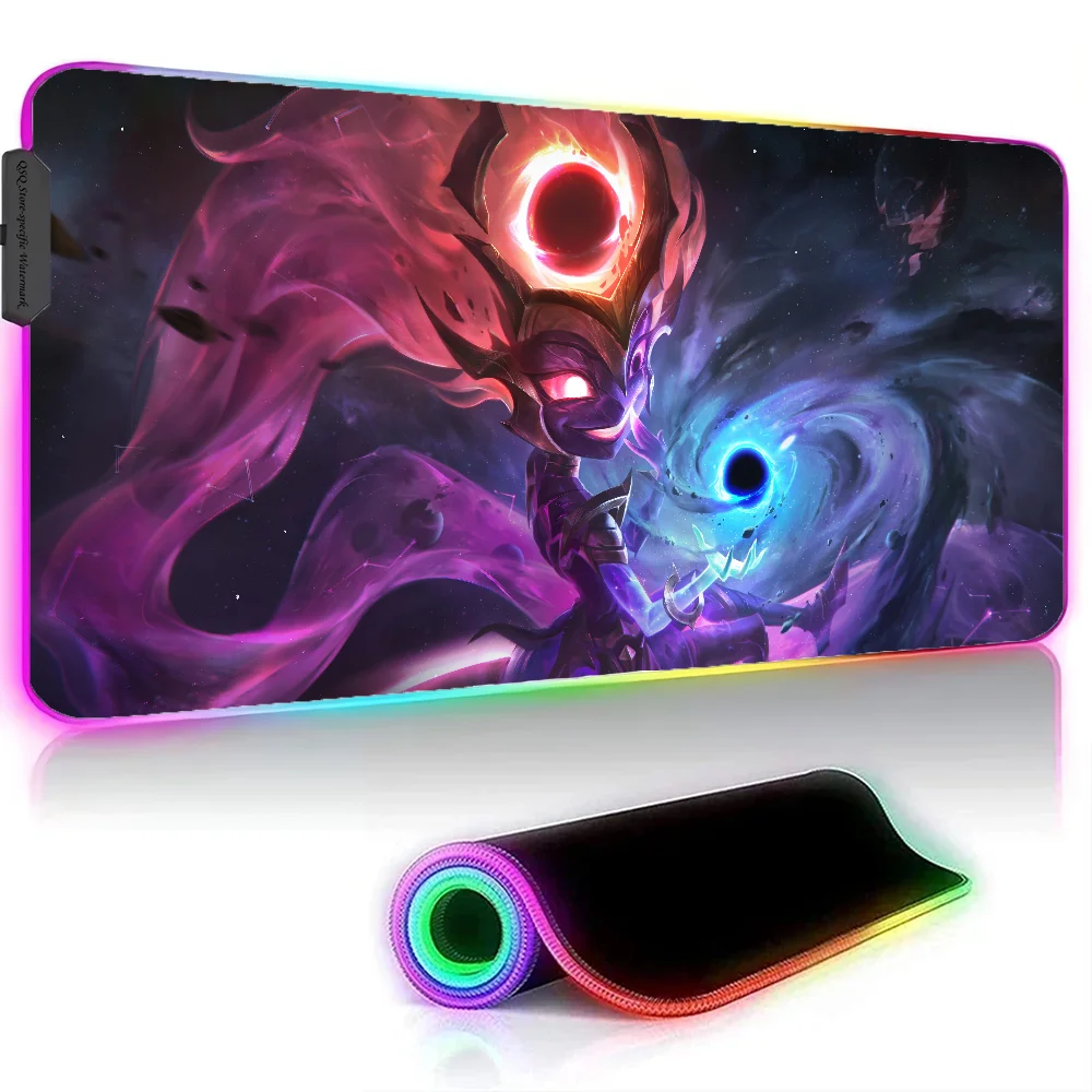 Zoe League Of Legends Mousepad XXL RGB Gaming Mouse Pads HD Black Gamer Accessories Large LED