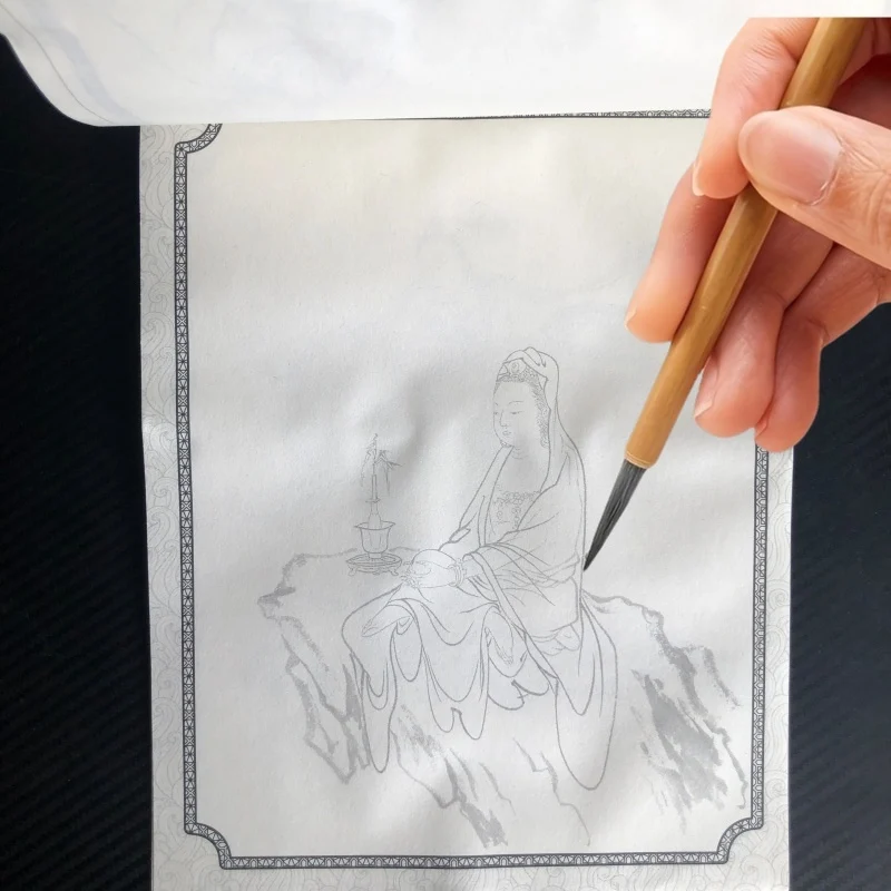 كتاب تلوين للبالغين والمراهقين يتميز بتصميمات سهلة وبسيطة لرسم الرسم الصيني للاسترخاء