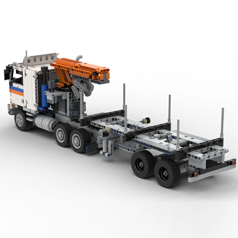 Stadt Auto Modell MOC Bausteine Heavy-Duty Traktor Lkw Modulare Technologie Geschenke Urlaub Montieren Kinder Spielzeug Anzug