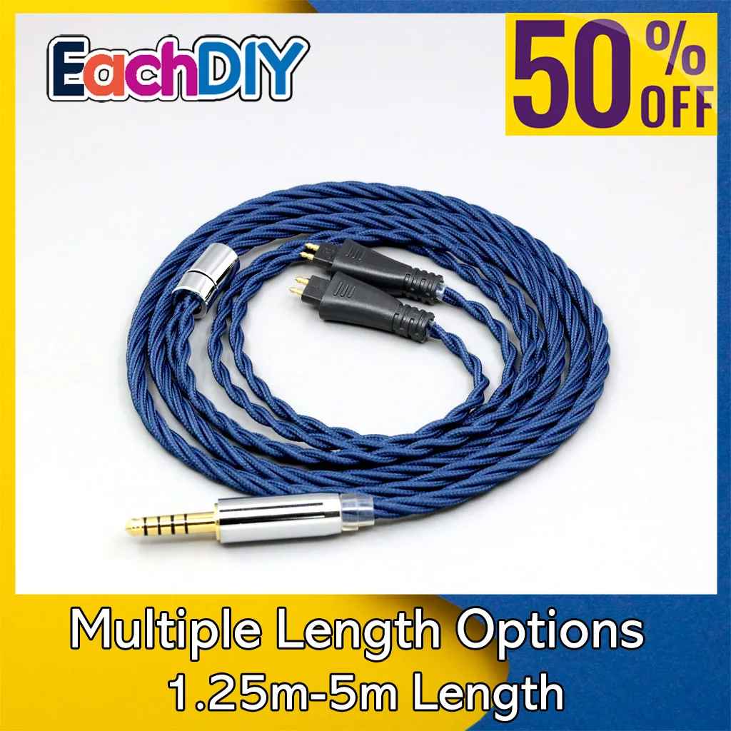 99% Pure Silver OCC Graphene Alloy Full Sleeved Earphone Cable For FOSTEX TH900 TH1000RP TH1100RP TH-909 TR-X00 TH-600 LN008603