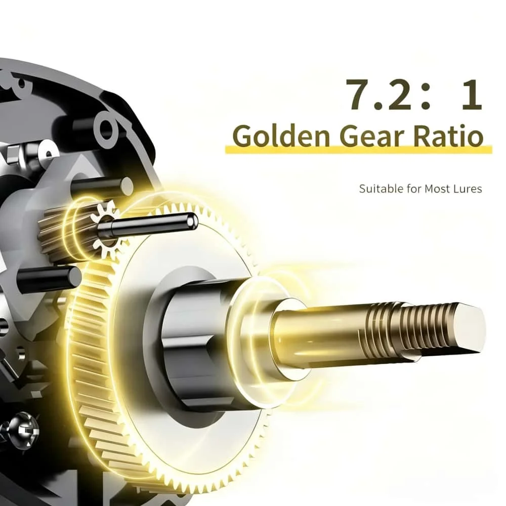 Neue Abu Garcia Angelrollen mit Maximalbremse 8kg, Ultraleichte Casting-Rolle, Angelrolle für Barsch- und Hechtangeln, Angelzubehör – Detail 6