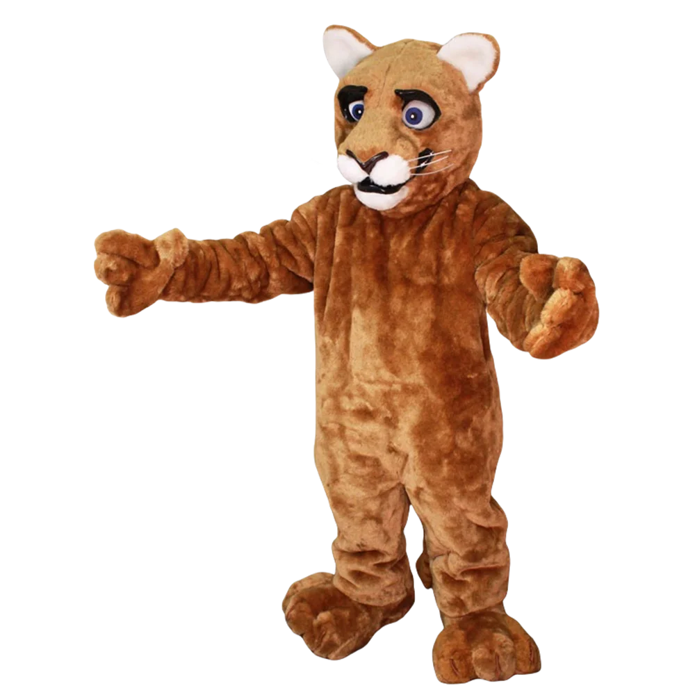 Little Leopard Panther Cat Cougar Cub Mascot Costume Adult Size Cartoon Character Mascotte Mascota Outfit Suit SW652