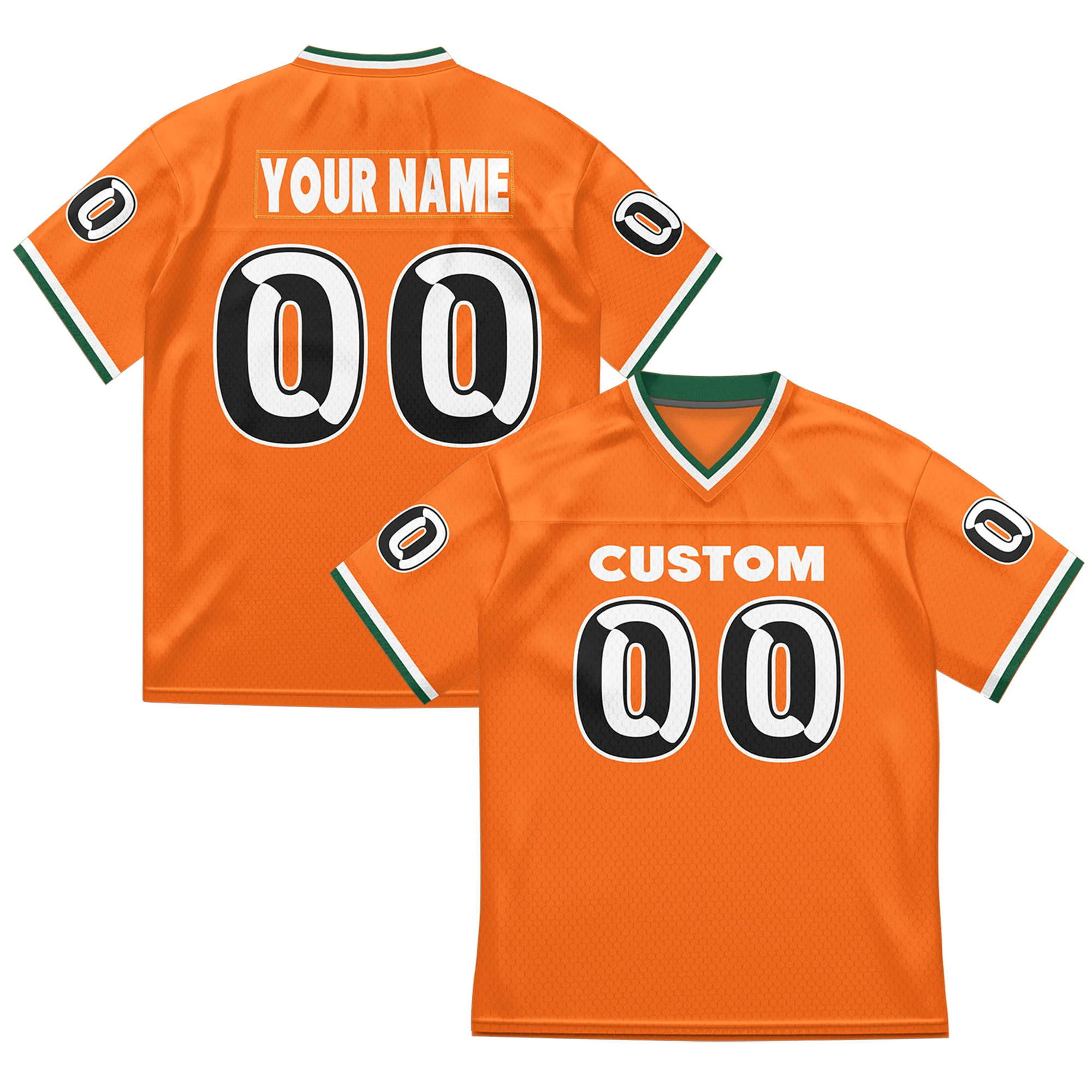 Personalized Football Jersey Printed Name Number Shorts Sleeve Fashion Sports Uniform Performance Shirts