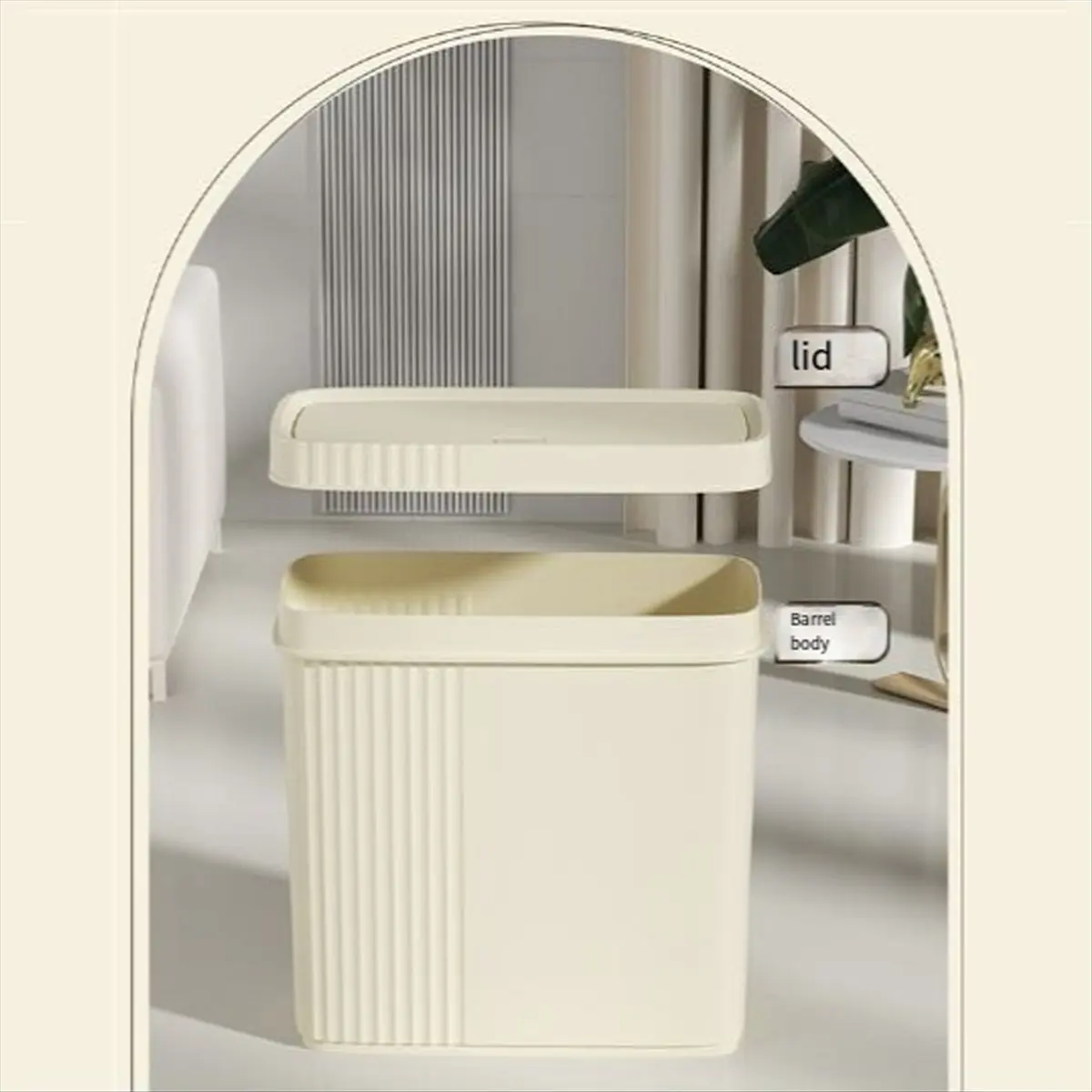 

A25I 1 шт. мусорное ведро, которое можно положить в небольшом пространстве. Контейнер для мусора Контейнер для мусора с крышкой