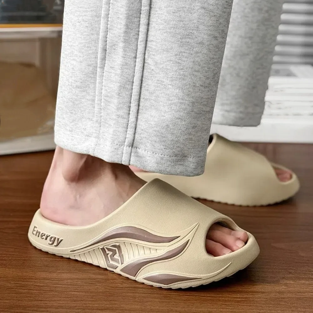 Zapatillas planas de EVA que combinan con todo, chanclas con plataforma abierta antiolor para hombre, ropa de playa, sandalias deslizantes antideslizantes para interiores, verano