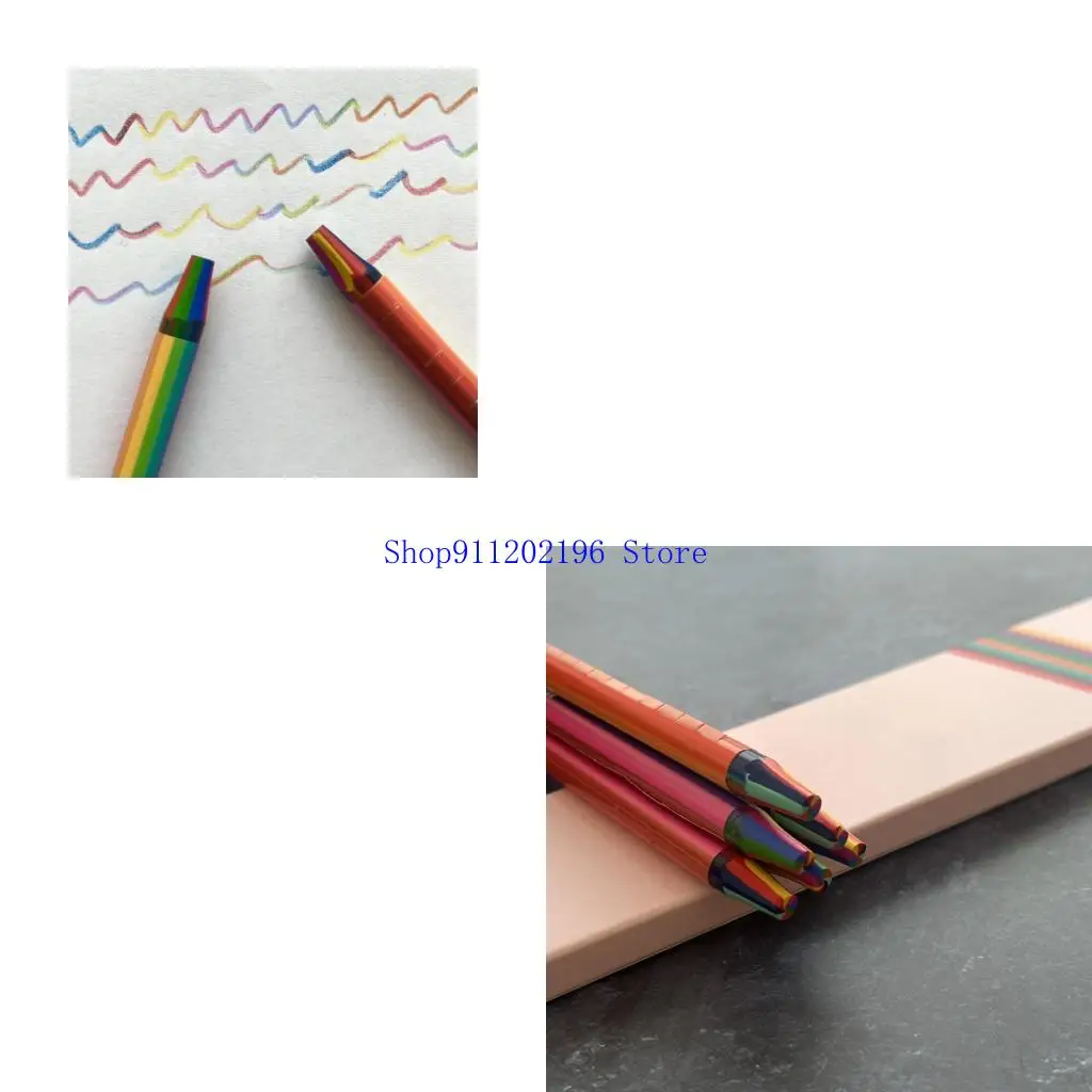 

P82A разноцветный карандаш без дерева 8 цвет в 1 раскраску для взрослых иллюстраций для взрослых.