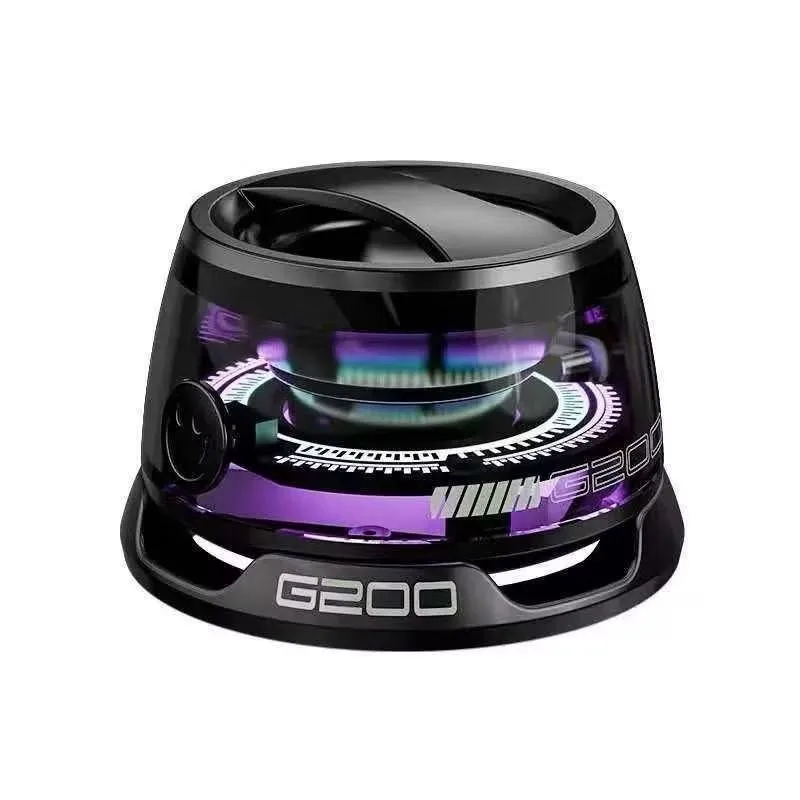 Mini Caixa de Som Bluetooth com Ímã e LED RGB, Resistente à Água, Portátil e Leve para Viagens e Atividades ao Ar Livre