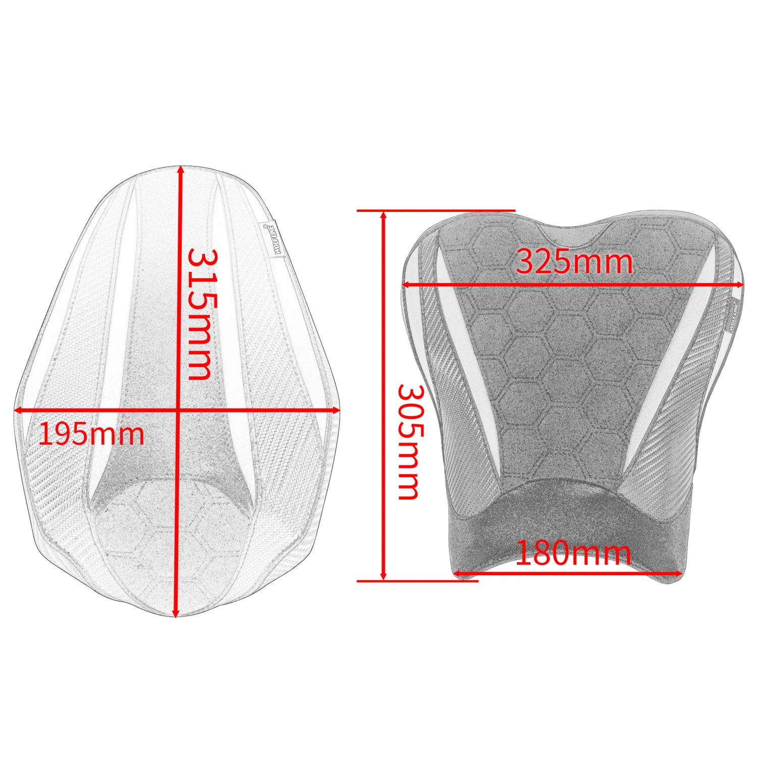 Motorcycle Front Driver Seat Cover For Kawasaki ZX4R ZX4RR ZX 4R 4RR 2023 2024 ZX-4R ZX-4RR Pillion Rear Passenger Cushion Cowl - Image 2