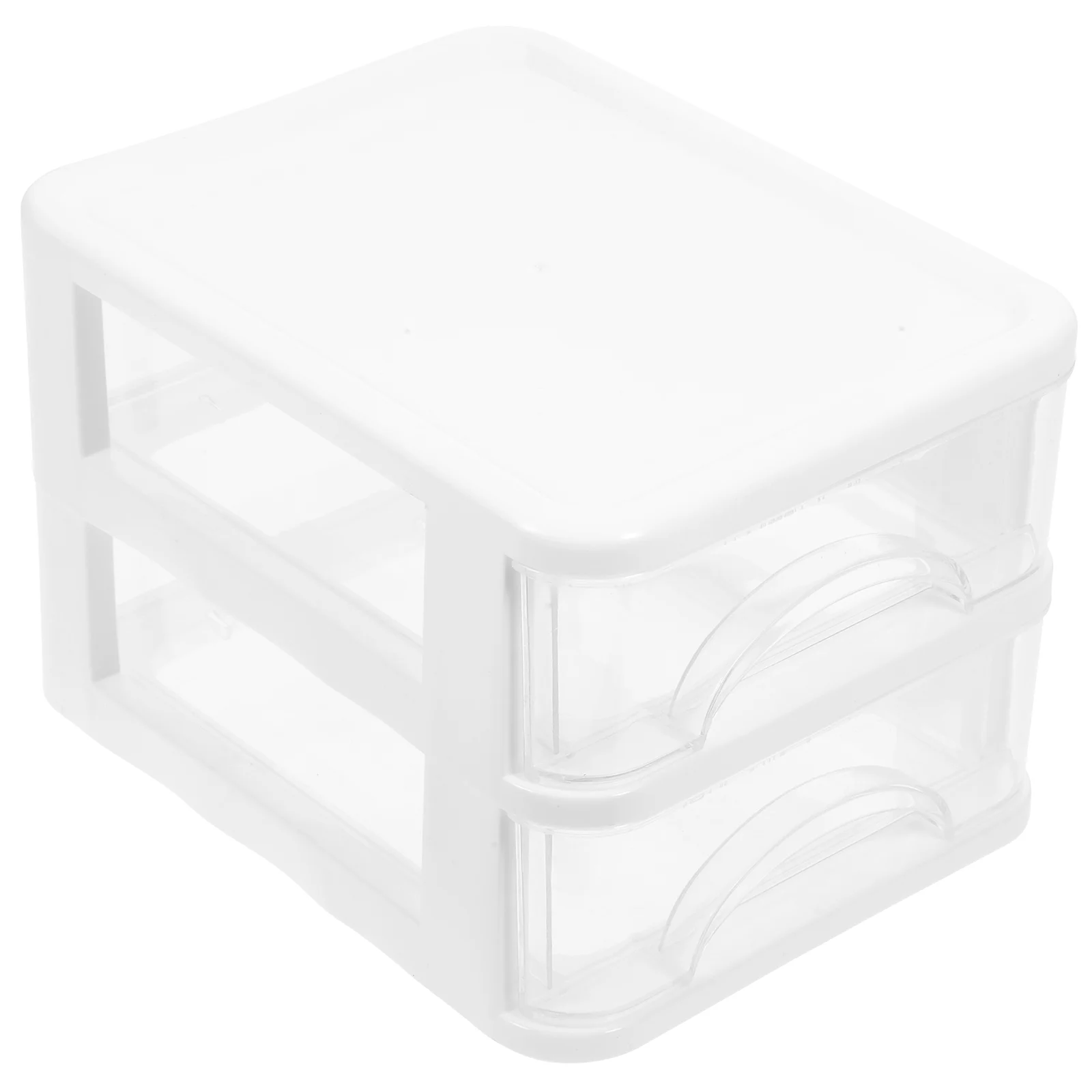 

Desktop Storage Drawers Shelf Type Case Stationery Organizer White Plastic Makeup Office Bins for Shelves