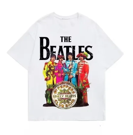 Camiseta de manga corta de rock Retro de The Beatles, camiseta de moda con estampado 3D para hombre, camiseta para niños, camiseta Y2k para mujer