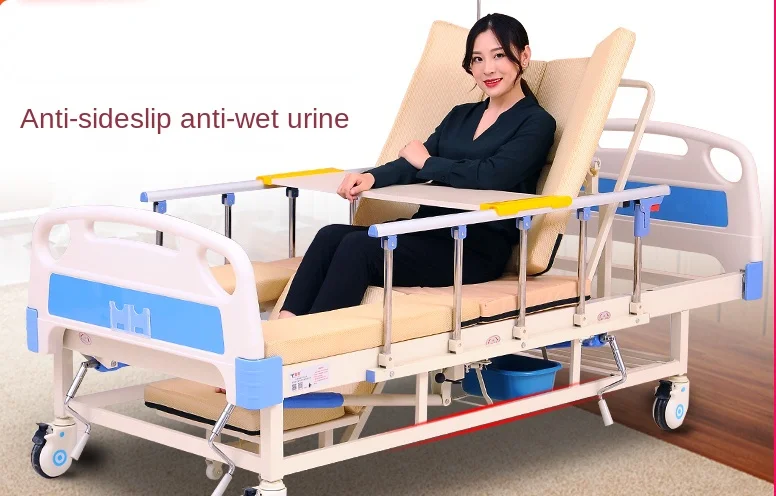 Multifunctional patient care for paralyzed elderly turning over medical bed