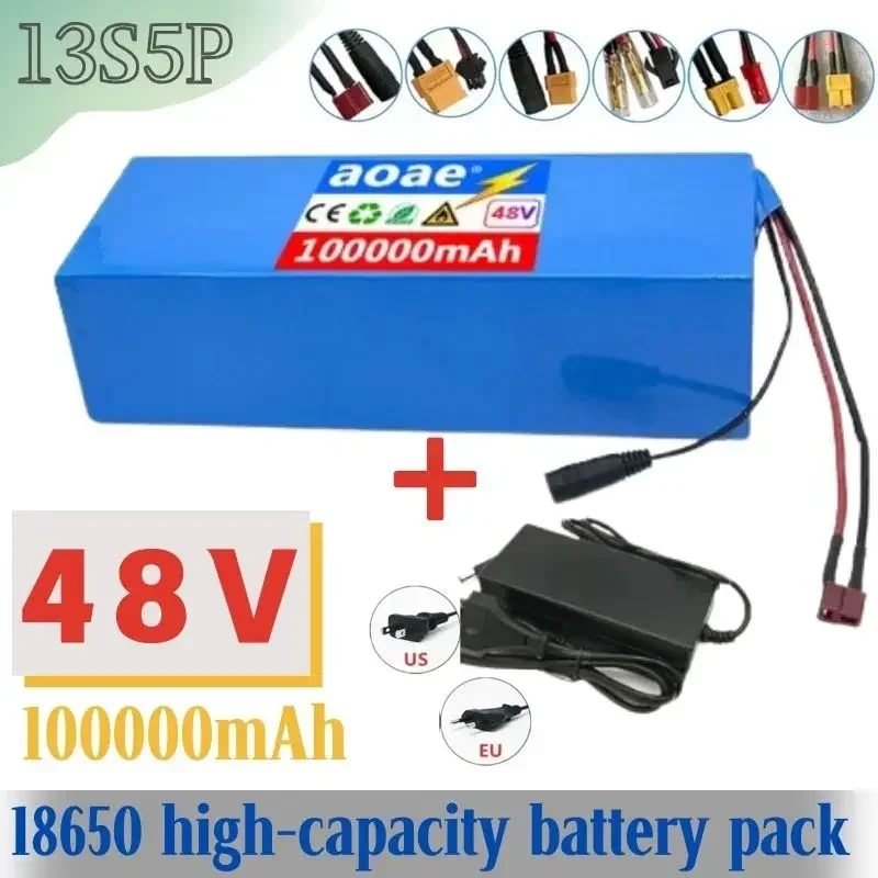 

Original 48V 100Ah Electric Vehicle Lithium 13S5P Battery Pack Is Suitable for Electric Scooter Mountain Bike 250-1000w