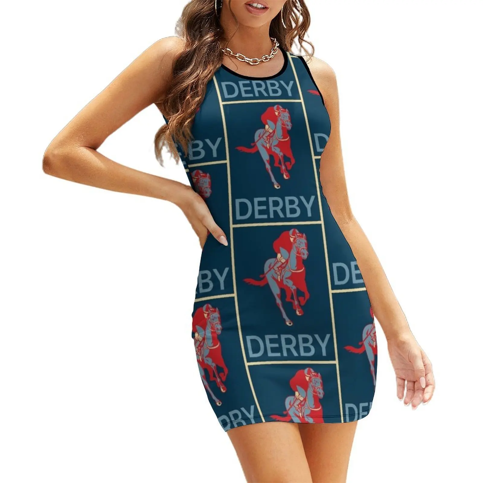 

It’s almost Kentucky Derby time! Sleeveless Sundress summer dress for women 2025 summer dresses ladies 2025 party dresses woman