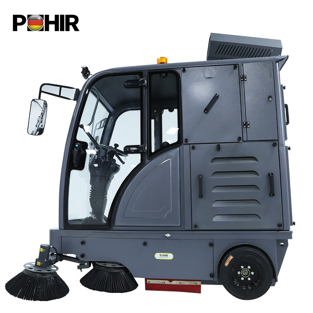 Electric Auto Industrial Floor Sweeper Road Sweeper Automatic Ride On Floor Sweeper