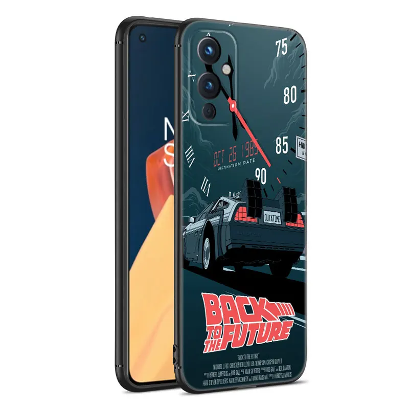 백 투 더 퓨처 블랙 실리콘 휴대폰 케이스, OnePlus 9R 10R 11R 12R ACE 2 Pro 2V 3V Nord CE 2 3 Lite 4 N10 N20 N30 SE 5G 용