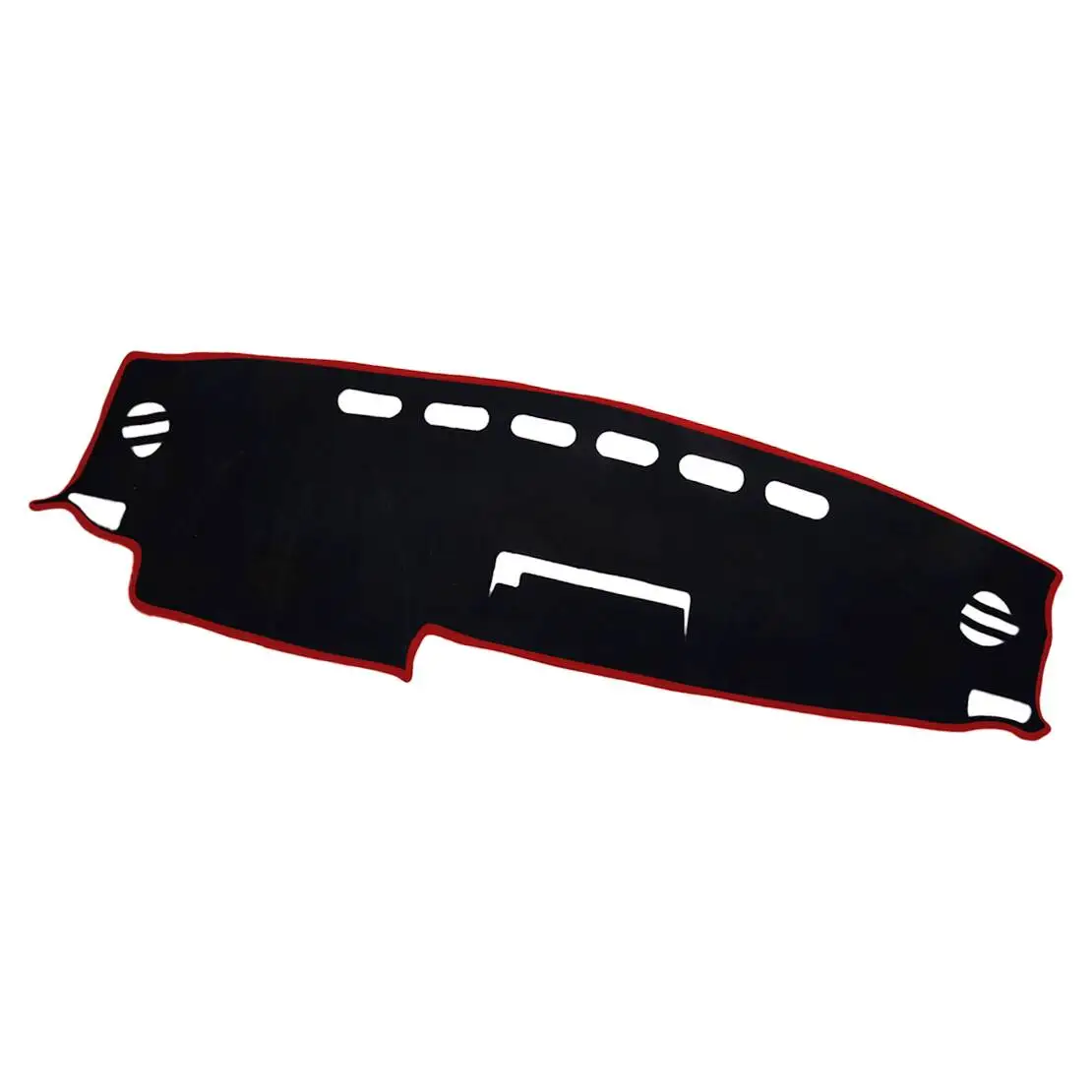 

Black with Red Line Polyester Car Non-Slip Dashmat Dashboard Cover Pad Protector LHD Fit for Toyota RAV4 SUV 2013-2016 2017 2018