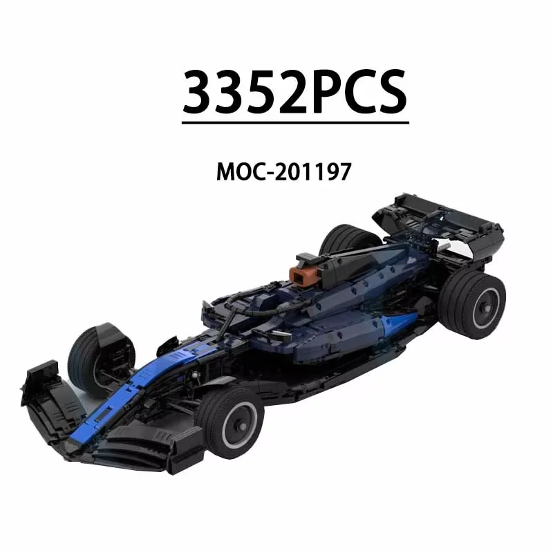 Building Blocks Racing Car FW46 2024 1:8 Scale Truck MOC-201197 Buildable Blocks 3352 Pieces Adult Christmas Gift