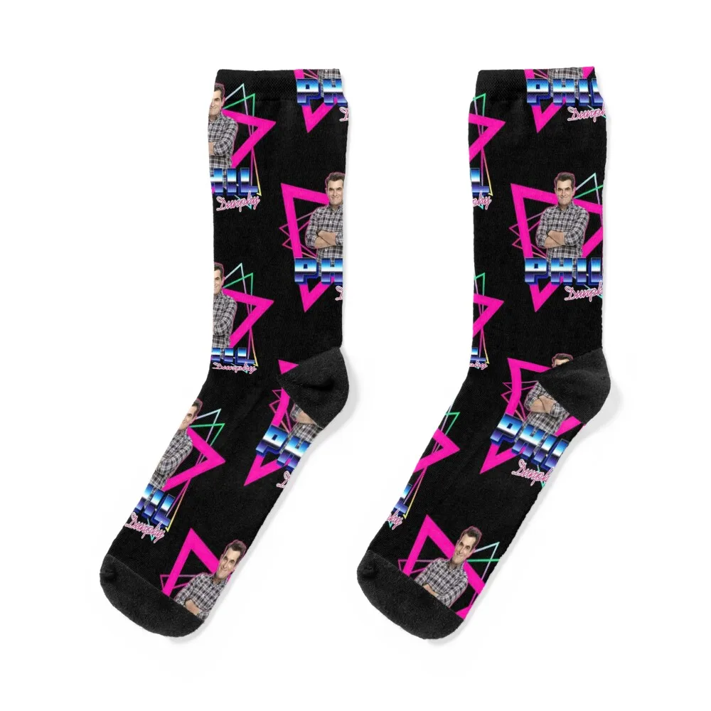 Phil Dunphy Homage Socks bright garter cycling designer brand custom Women Socks Men's