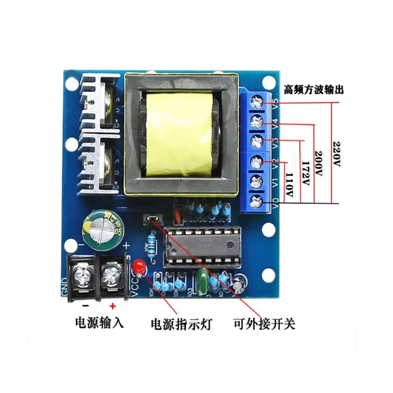 1pcs 150W micro inverter module DC 12V/24V to AC 220V boost board transformer battery DC to AC conversion