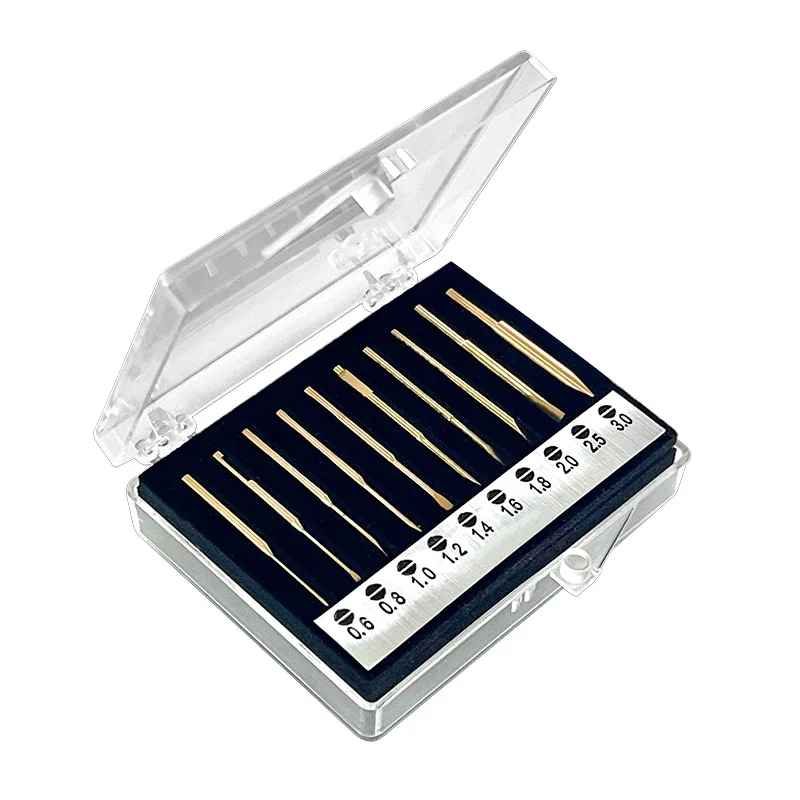 أداة إصلاح الساعة KWONG YUEN 2.0 مفك براغي للأغراض العامة مفك براغي مسطح من النحاس مناسب GY0108,007,0228