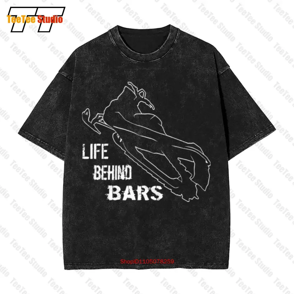 Snowmobile Life Behind Bars Oversized T-Shirt VVKC
