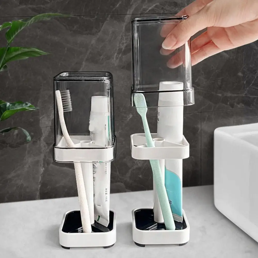 Large Capacity Mouthwash Cup Oral Care Bathroom Toothbrush Holder Smooth Toothpaste Organizer Cartridge Hiking Camping supplies