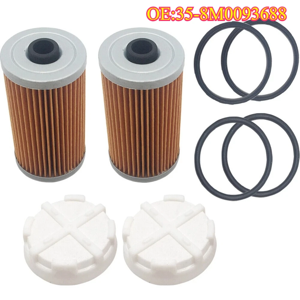 

High quality new for 35-8M0093688 35-892665 2PCS Cool Fuel Filter & Disc Filter with O-rings for Mercury Mercruiser Alpha Bravo