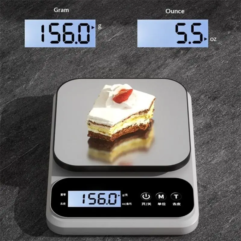 10kg Kitchen Scale Baking Gram Weight Scales LCD Display Rechargeable Electronic Table Scale Personal Healthy Diet Food Scale..