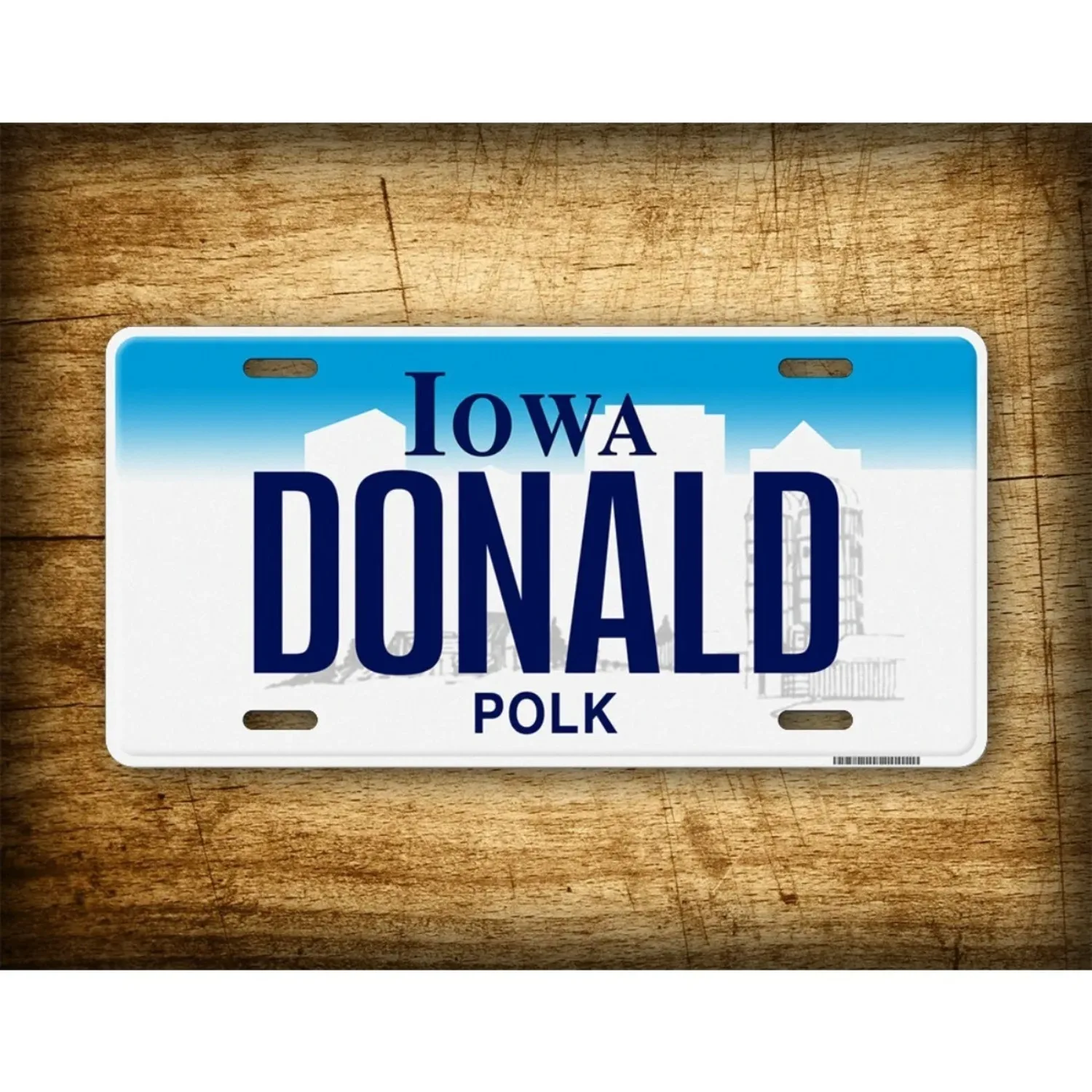 Personalized Iowa Vintage Metal Sign Decorative Wall Tag for Home Garage Man Cave Bar Decor view 2