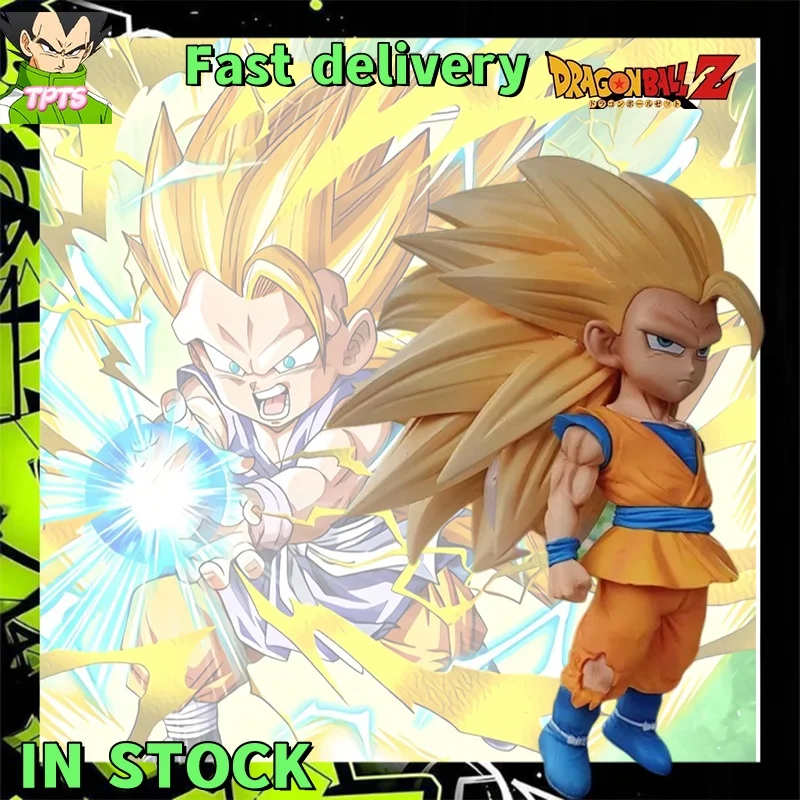 В наличии 20 см Daima Dragon Ball Аниме Фигурка Ssj3 Super Saiyan 3 Son Goku Фигурки ПВХ Статуя Коллекционная модель Пользовательские подарки Игрушки