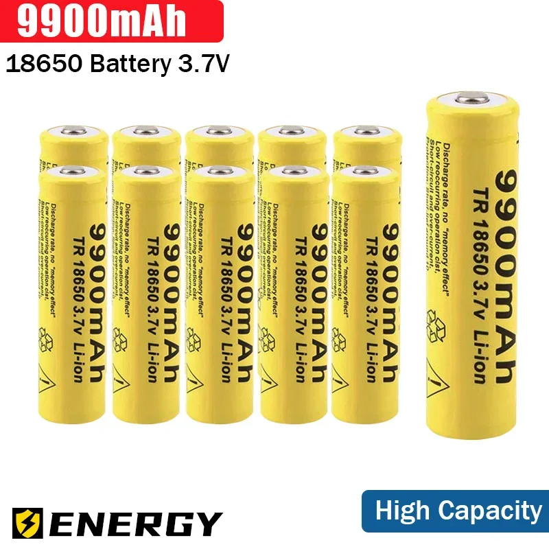 2024 100% Original for 18650 Original Rechargeable battery INR18650 NCR18650B 9900mah with PCB 3.7V For Flashlight batteries