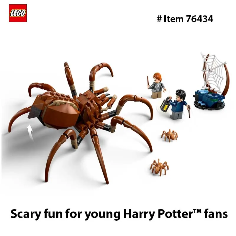 LEGO 76434 Harry Potter - Aragog in The Forbidden Forest Set with Spiders  Magical Creatures Figurines 2 Character Minifigures