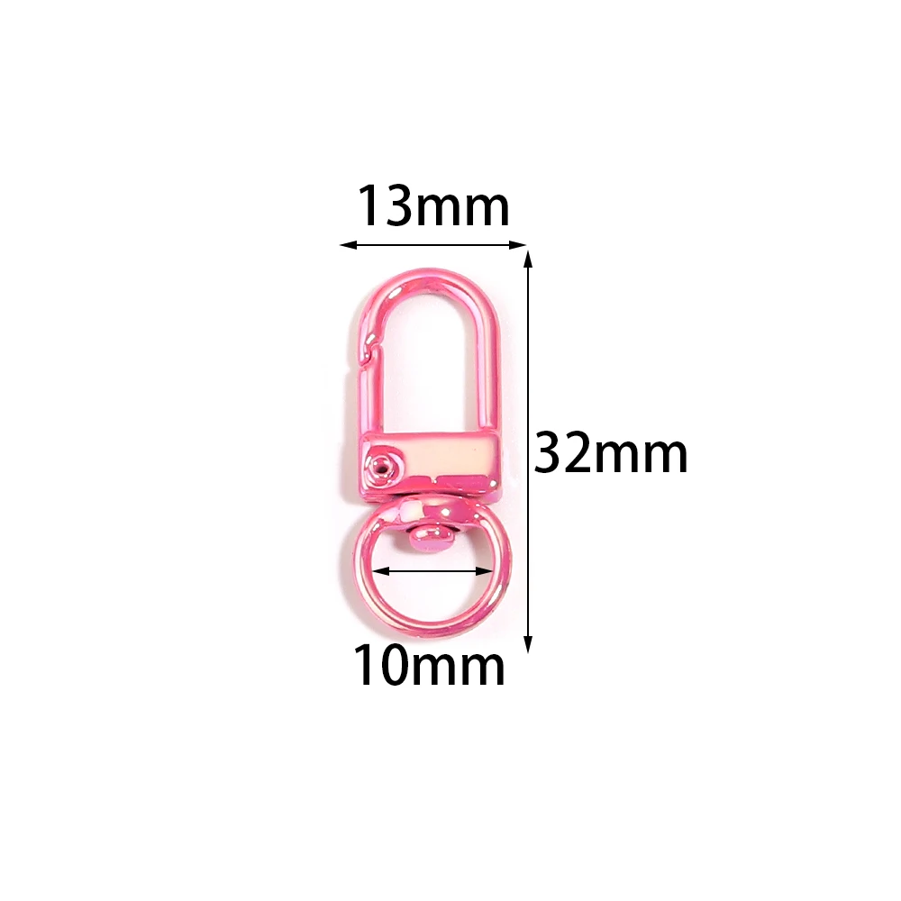 5/10pcs Zinc Alloy Lobster Clasp Hooks Color Plated U Shaped Keychain for DIY Key Chain Necklace Bracelet Accessories Supply