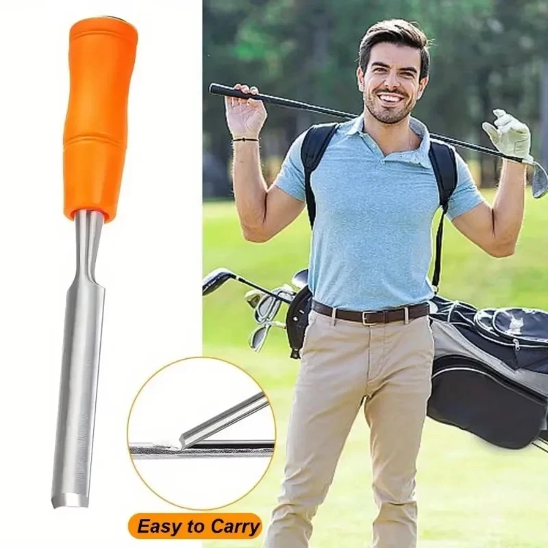 1 ud. Herramienta para quitar cinta de agarre de golf, kit de reparación y reemplazo de agarre de golf, removedor de cinta para reagarrar tacos de golf con varilla de acero
