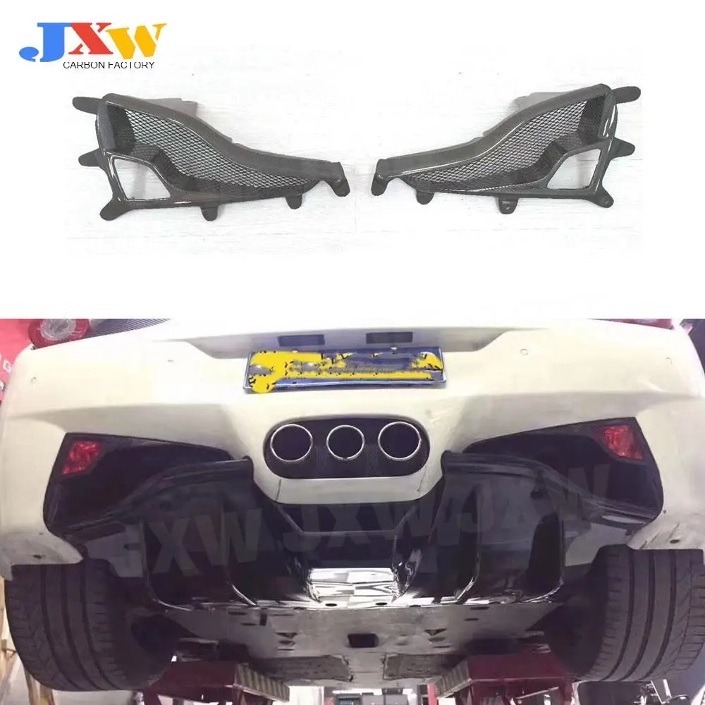 

Fit For Ferrari 458 Modified Rear Bumper Lampshade Carbon Fiber /FRP Brakes Lampshade Car Styling