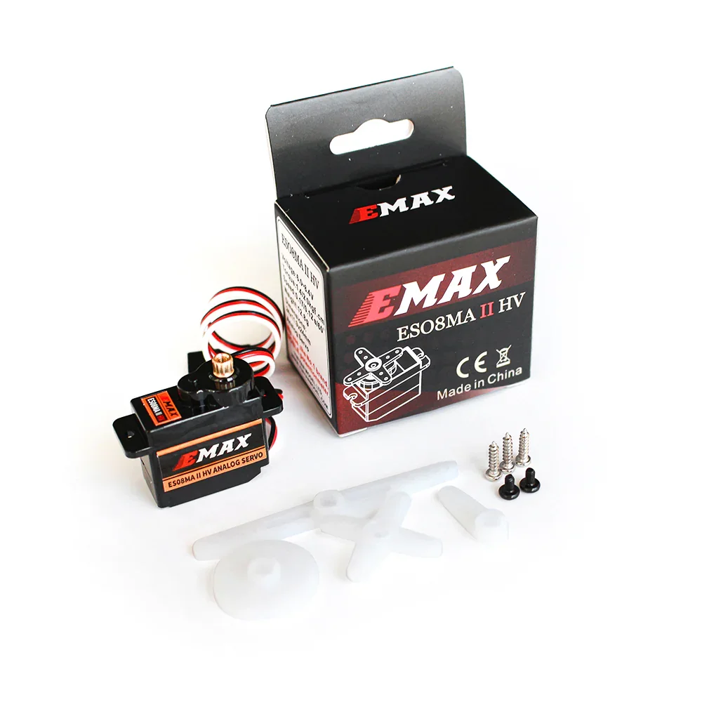 Emax ES08MA II HV 6V-8.4V 12g Metal Gear Servo analogico per RC UAV/elicotteri/aereo/camion/barca/accessori per auto