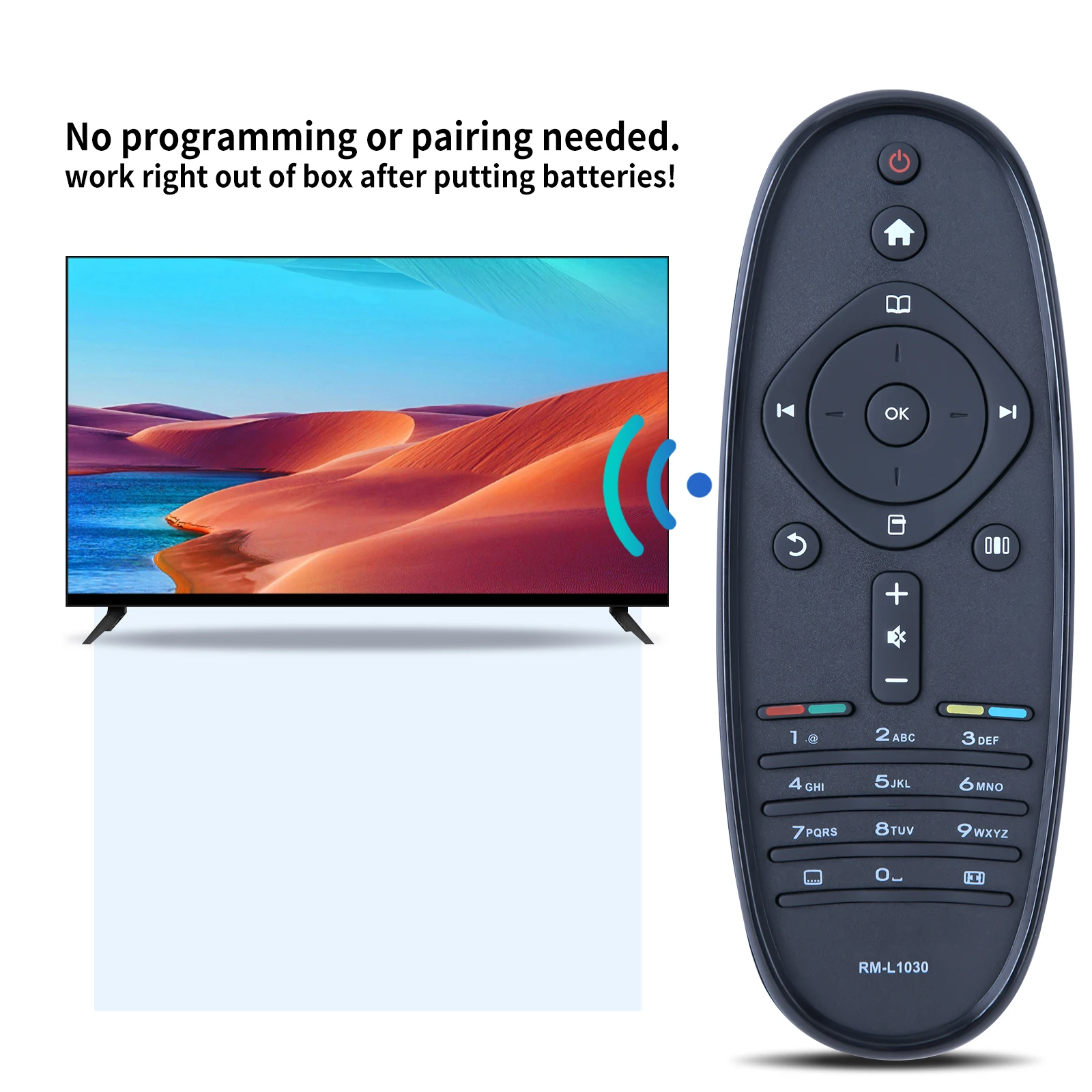 جهاز تحكم عن بعد مناسب لتلفزيون Philips Smart LCD LED HD 50PFL7956T RC 2813901 /01 RC 2683203 /01