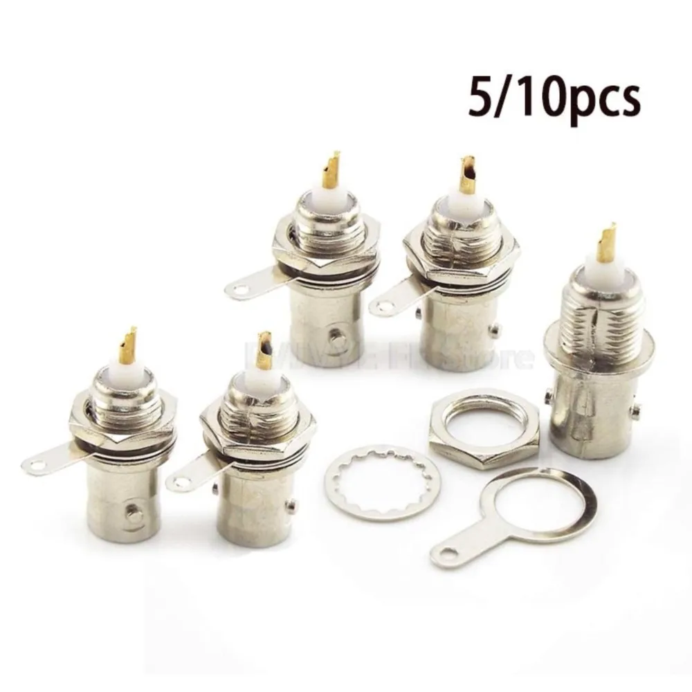 BNC Female Connectors Adapter Panel Chassis Mount Coaxial Cable Monitor Accessories For Welding Machine Parts F5