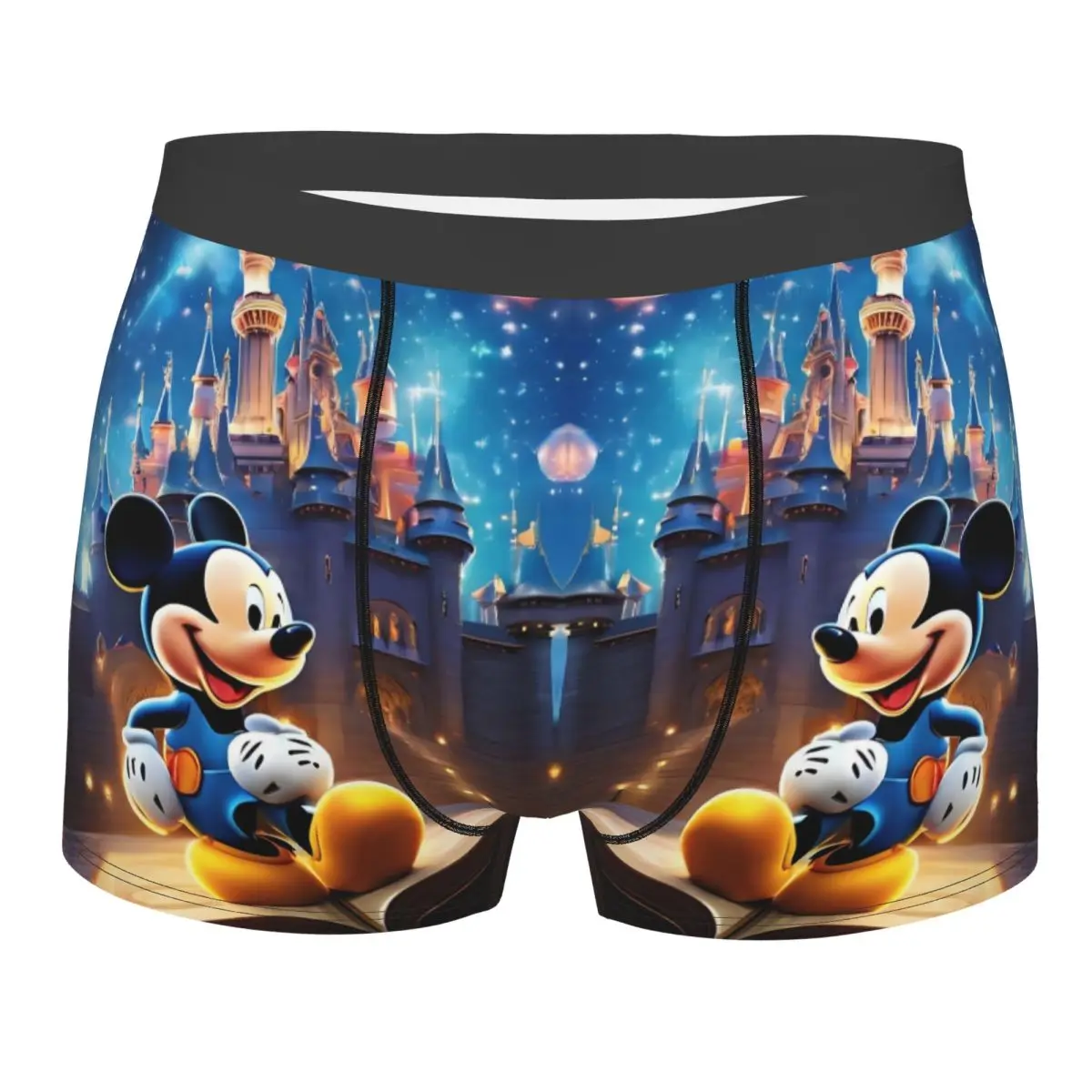 تخصيص ميكي ماوس الملابس الداخلية الذكور المطبوعة الكلاسيكية الكرتون فيلم سراويل بوكسر سراويل ملخصات تنفس السروال