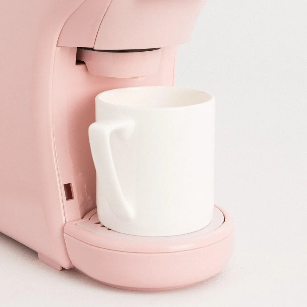 CREATE / POTTS / Cafetera multicápsula Express y Cafe molido Rosa / 19 bar، قابل للبرمجة، ligera y compacta، tanque 600ml، Sistem