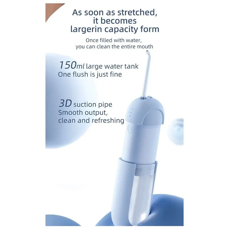 ABKR-Electric Toothbrush Water Toothbrush For Cleaning Teeth Floss Toothbrush For Cleaning Teeth White