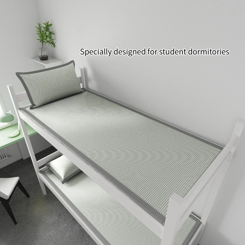 Premium New Jacquard Thousand Bird Grid Cooling Mat Folding Machine Washable Student Dormitory Summer Cooling Mat
