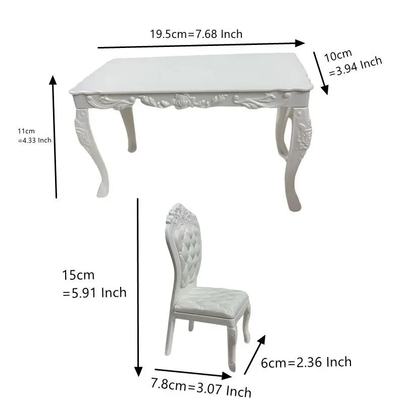 ลดราคาสุดคุ้ม 6 ชิ้น/ชุด ของเล่นเด็ก ตุ๊กตาจิ๋ว เฟอร์นิเจอร์บ้านตุ๊กตา โต๊ะอาหารขนาดเล็ก เก้าอี้ โต๊ะทำงาน จัดส่งเร็ว ของตกแต่งบ้านตุ๊กตา