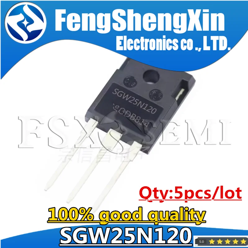 

5pcs SGW25N120 TO-247 25N120 TO247 Fast IGBT in NPT-technology