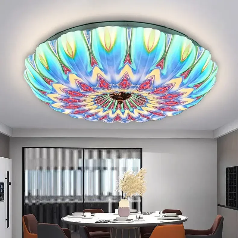 Turkish Ceiling Lamp Bohemian Romantic Art Decor Design Ceiling Light For Living Room Bedroom 50Cm Moroccan Ceiling