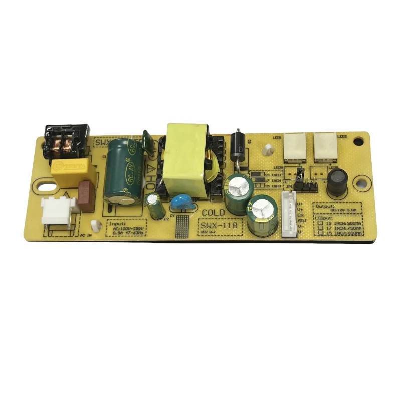 YYT 12V 3A Universal LED LCD TV Power Supply Board - Built-in 2-in-1 Design for 17/19/22/24 Inch Screens