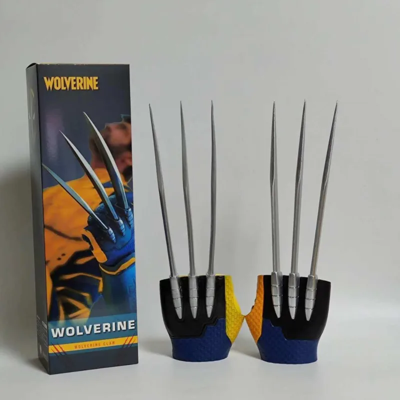 Marvel Deadpool 3 Wolverine Claw Gloves 1:1 Wearable X-MEN COSplay Prop Collection Model Ornament Toy For Kid Halloween Gift