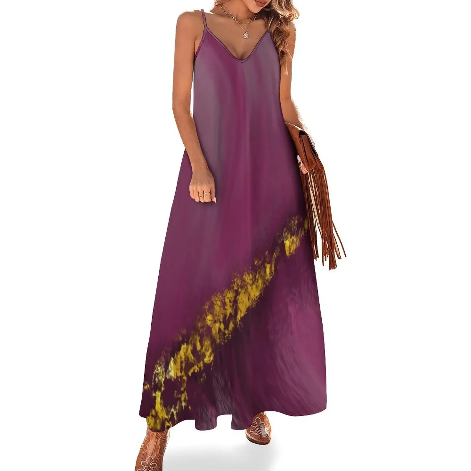 

Beautiful abstract art(purple) Sleeveless Dress summer women's dress 2025 Dresses for wedding party loose summer dress