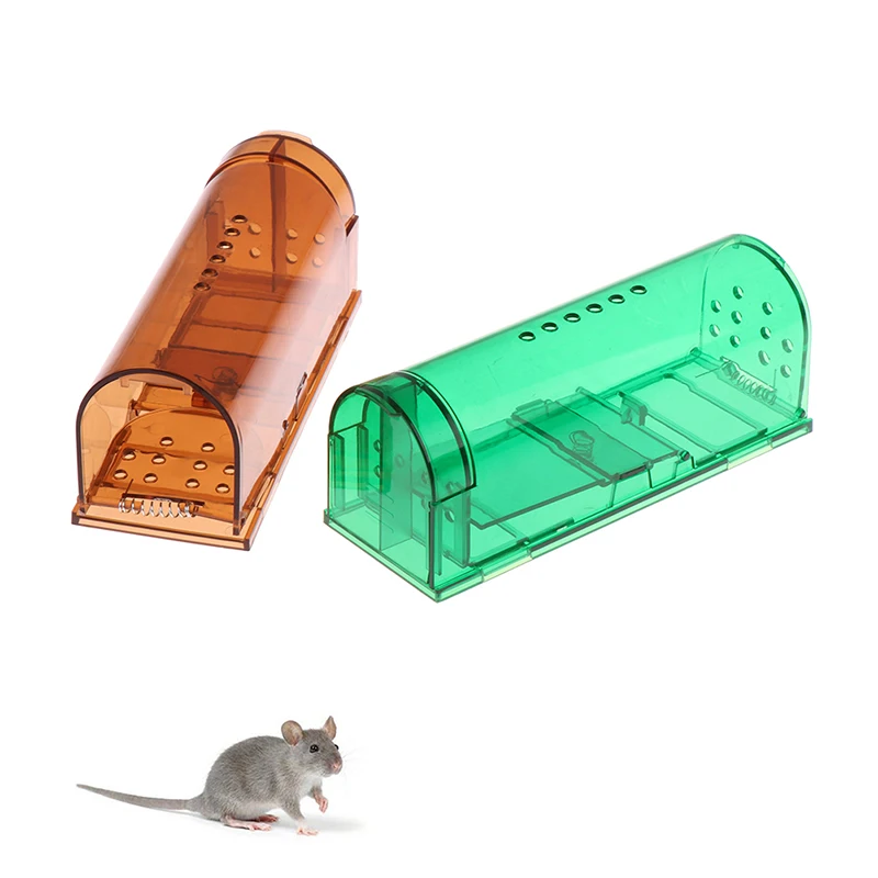 Trappola per topi autobloccante intelligente sicuro sicuro trasparente per uso domestico Mouse Catcher gabbia di controllo topi riutilizzabili roditore Catcher trappole per topi